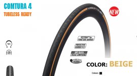 ΕΛΑΣΤΙΚΟ ROAD 28 TUFO COMTURA 4 Tubeless Ready 30mm black-beige