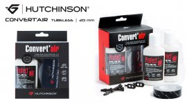 TUBELESS KIT HUTCHINSON CONVERT'AIR - ΤΑΙΝΙΕΣ 20mm - 2 ΥΓΡΑ 120ml - 2 ΒΑΛΒ. 48mm - ΕΡΓΑΛ.