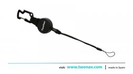 ΚΟΡΔΟΝΙ TWONAV ΕΠΕΚΤΕΙΝΟΜΕΝΟ ΜΕ ΓΑΝΤΖΟ - RETRACTABLE LANYARD black